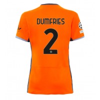 Inter Milan Denzel Dumfries #2 Tredje Tröja Dam 2023-24 Kortärmad